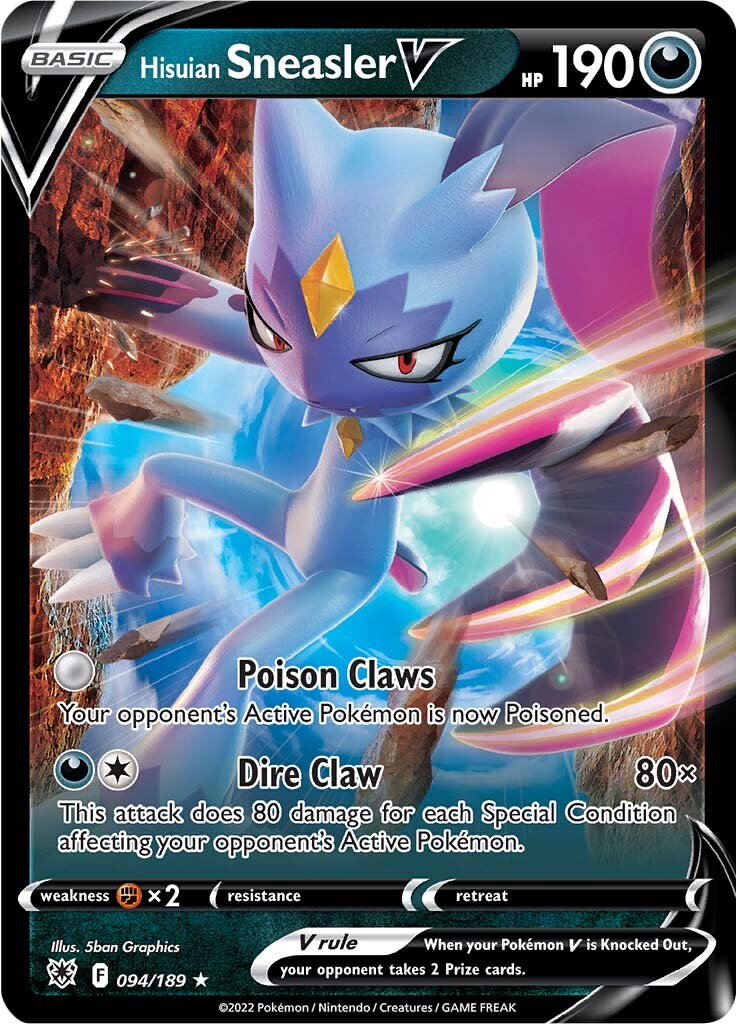 Sneasler de Hisui V (094/189) [Espada y Escudo: Resplandor Astral]