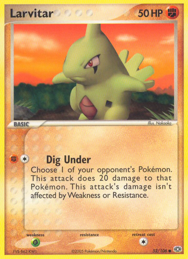 Larvitar (52/106) [EX: Émeraude]