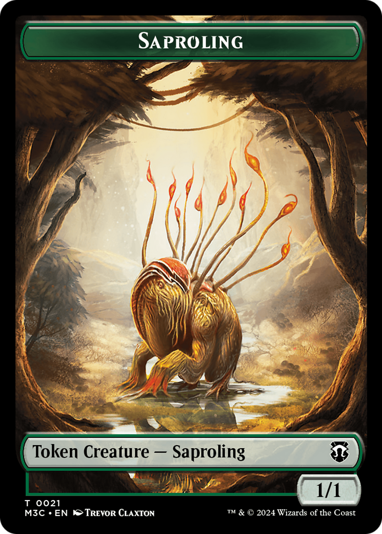 Jeton Garruk, prédateur alpha // Jeton Saprobionte (recto-verso) [Jetons Commander Horizons du Modern 3]