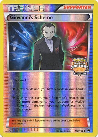 Esquema de Giovanni (138/162) (Carta de promoción de Campeonato) [XY: Vidas Cruzadas]