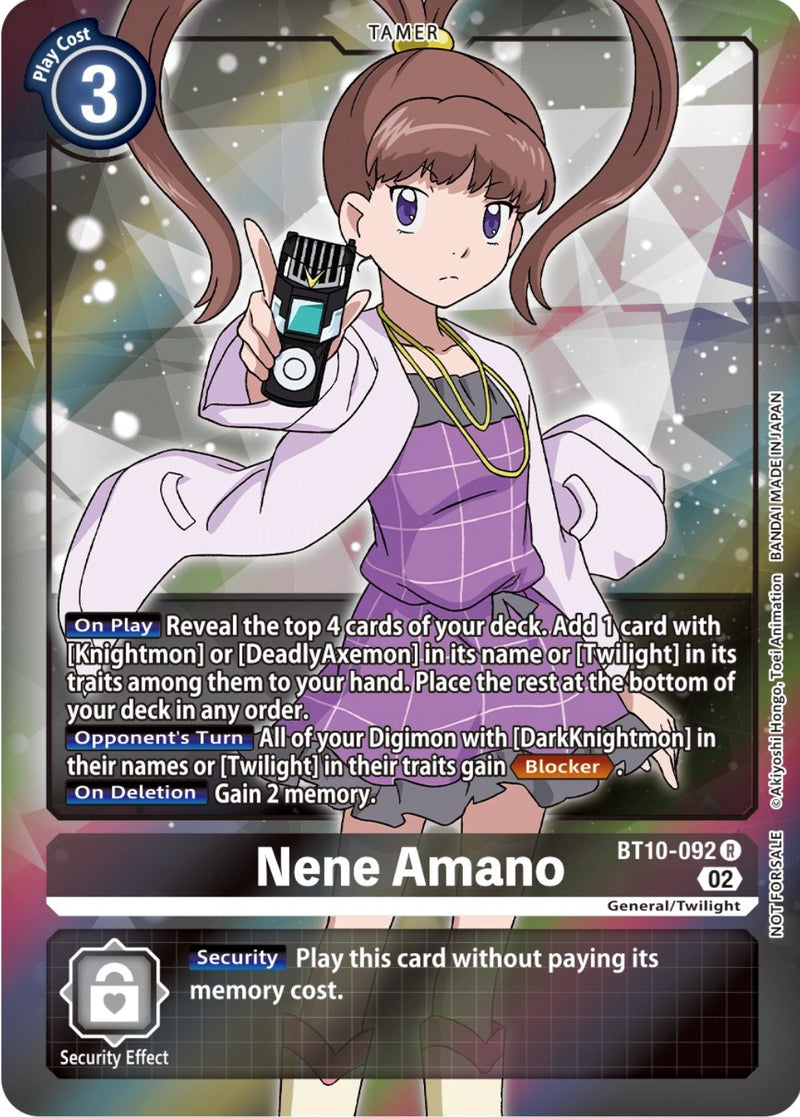 Nene Amano [BT10-092] (Box Topper) [Encuentro Xros]