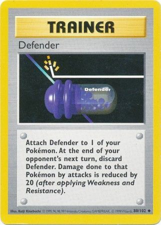 Défenseur (80/102) [Set de Base Shadowless Unlimited]