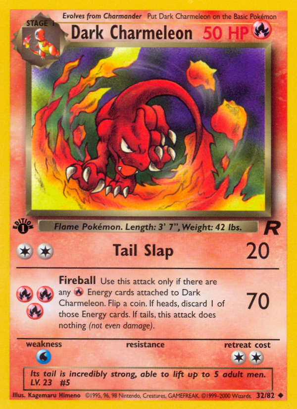 Reptincel Obscur (32/82) [Team Rocket 1ère Édition]