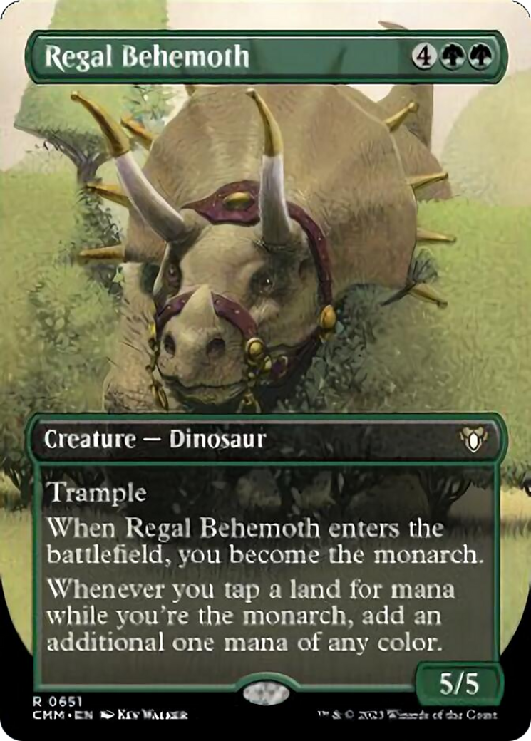 Bête royale (illustration alternative sans bordure) [Commander Masters]