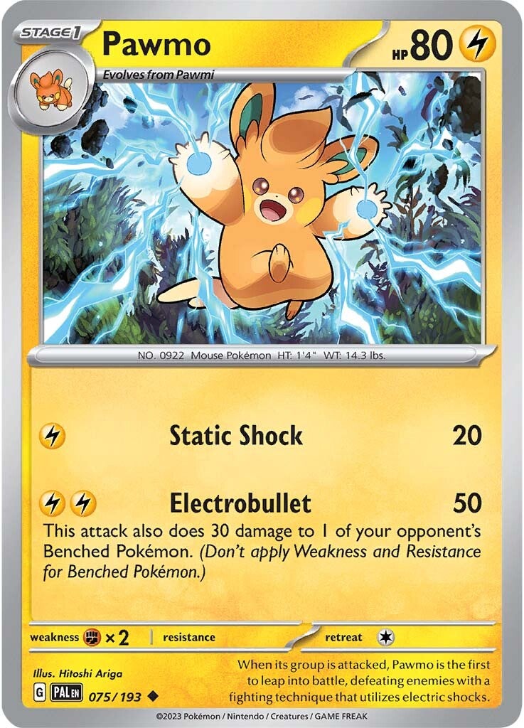 Pawmo (075/193) [Escarlata y Púrpura-Evolución en Paldea]