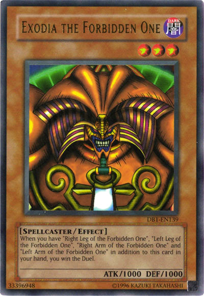 Exodia l'Interdit [DB1-FR139] Ultra Rare