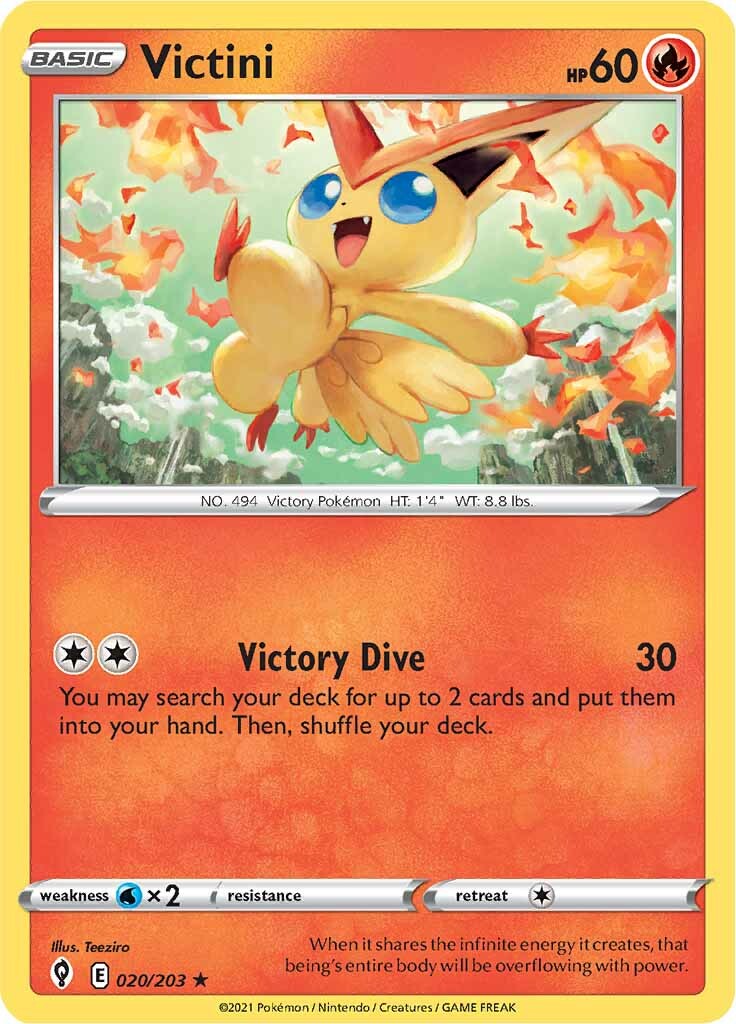 Victini (020/203) [Épée et Bouclier : Ciel Évolutif]