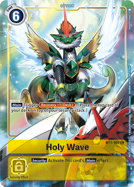 Onda Sagrada [BT1-107] (Dash Pack) [Promos del Booster Especial de Lanzamiento Ver.1.5]
