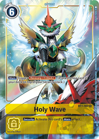 Onda Sagrada [BT1-107] (Dash Pack) [Promos del Booster Especial de Lanzamiento Ver.1.5]
