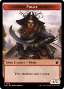 Pirate // Humain Double-Sided Token [Wilds of Eldraine Commander Tokens]