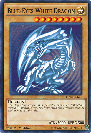 Dragon Blanc aux Yeux Bleus (Version 2) [LDK2-FRK01] Commune