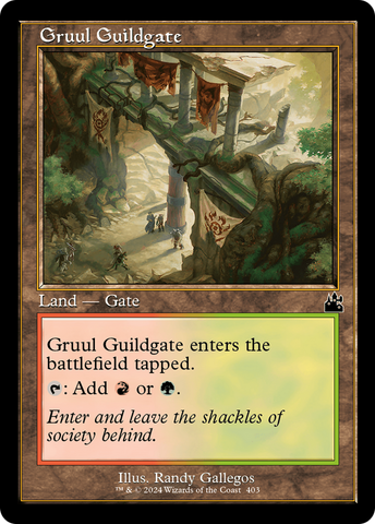 Porte de guilde de Gruul (cadre rétro) [Ravnica remasterisée]