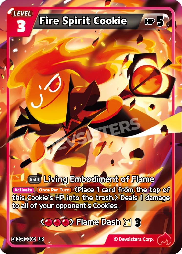 Image for Fire Spirit Cookie (BS4-005) (BS4) - CookieRun: Braverse TCG