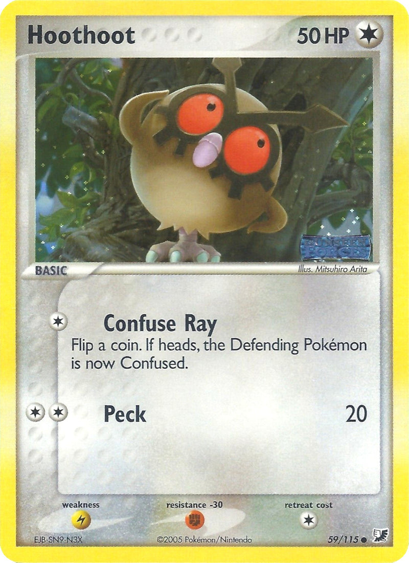 Hoothoot (59/115) (Estampada) [EX: Fuerzas Ocultas]