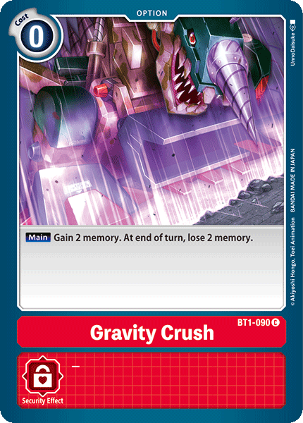 Aplastamiento de Gravedad [BT1-090] [Pack de Mejora Especial de Lanzamiento Ver.1.0]