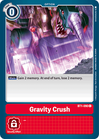 Gravity Crush [BT1-090] [Booster Spécial Version 1.0]