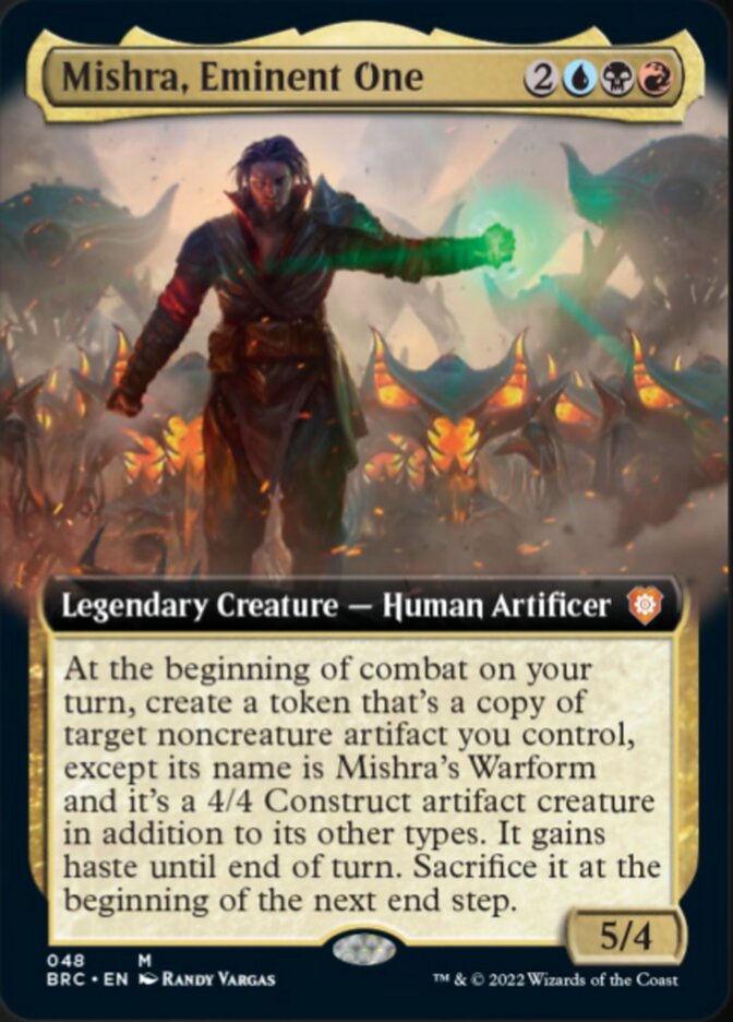 Mishra, el Eminente (Arte Extendido) [Commander de La Guerra de los Hermanos]