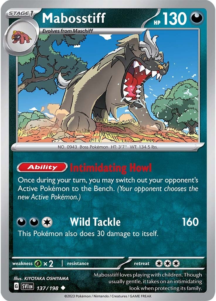 Mabosstiff (137/198) [Escarlata y Púrpura: Set Base]