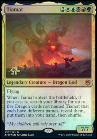 Tiamat [Donjons & Dragons : Aventures dans les Royaumes Oubliés - Cartes promotionnelles d'avant-première]