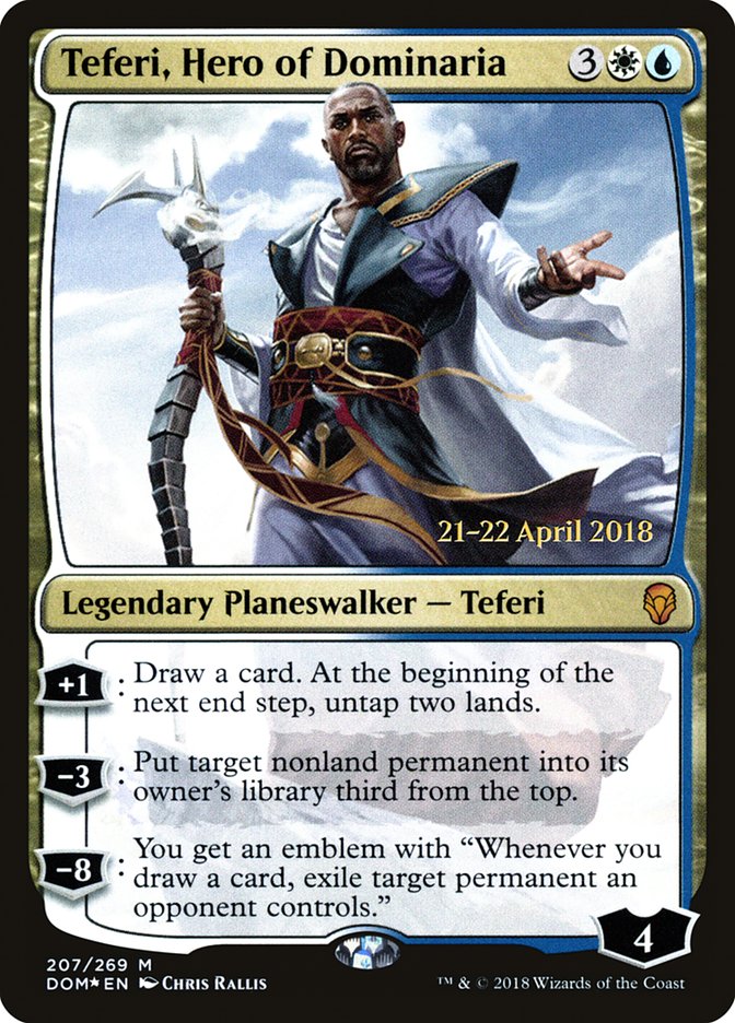 Teferi, Héros de Dominaria [Dominaria Prerelease Promos]