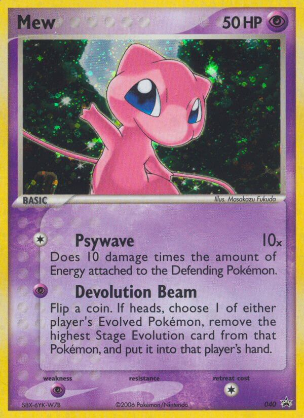 Mew (040) [Nintendo : Cartes promotionnelles Étoile noire]