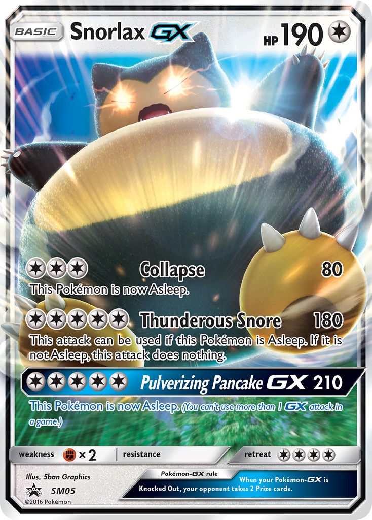 Ronflex GX (SL05) [Soleil et Lune : Cartes promo Black Star]