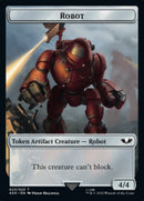 Guerrier Astartes // Robot — Jeton recto-verso (Surge Foil) [Jetons Warhammer 40,000]