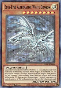 Dragon Blanc Alternatif aux Yeux Bleus (Vert) [LDS2-EN008] Ultra Rare