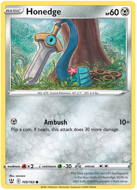 Honedge (105/163) [Espada y Escudo: Estilos de Combate]