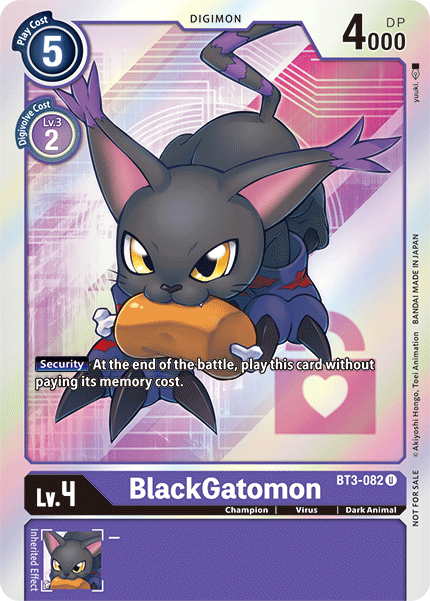 BlackGatomon [BT3-082] (Promoción de Caja) [Promoción de Lanzamiento del Booster Especial Ver.1.5]