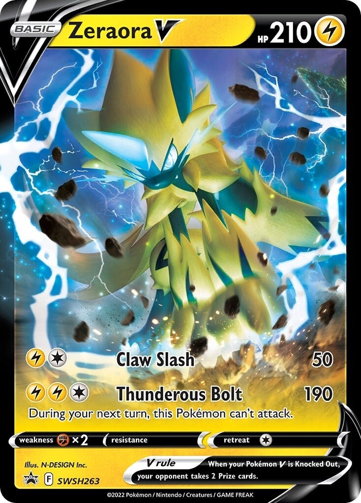 Zeraora V (SWSH263) [Espada y Escudo: Promocionales Black Star]