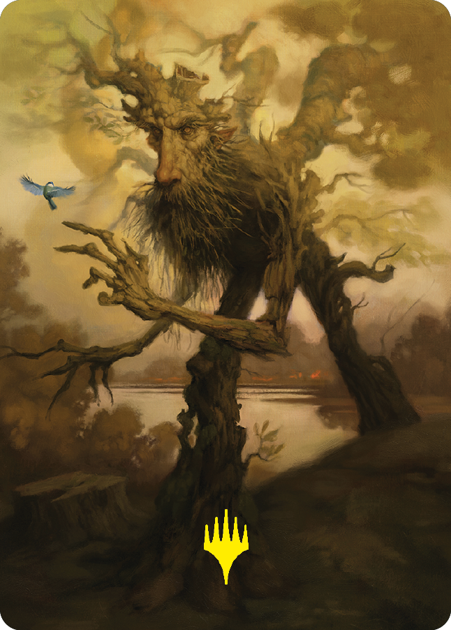Jeton d'Art d'Homme-Arbre (Signature Estampillée Or) [Le Seigneur des Anneaux : Contes de la Terre du Milieu - Série d'Art]