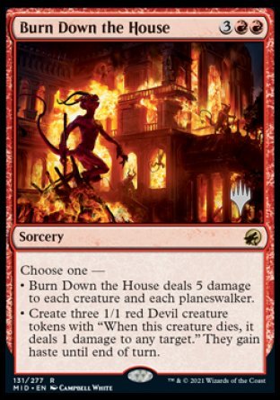 Derriba la casa (paquete promocional) [Innistrad: Caza de Medianoche Promos]