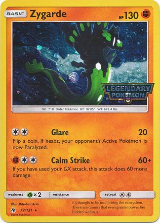 Zygarde (72/131) (Cosmos Holo) [Sol y Luna: Luz Prohibida]