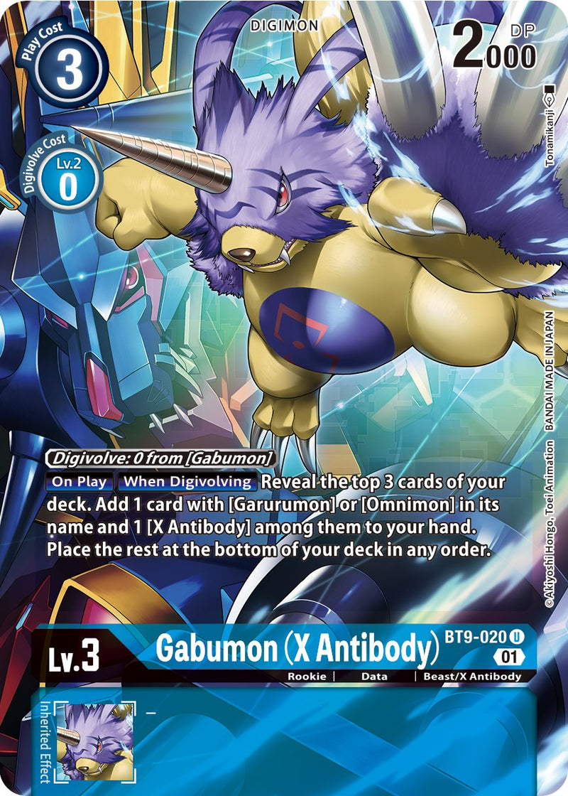 Gabumon (X Antibody) [BT9-020] (Arte alternativo) [Registro X]