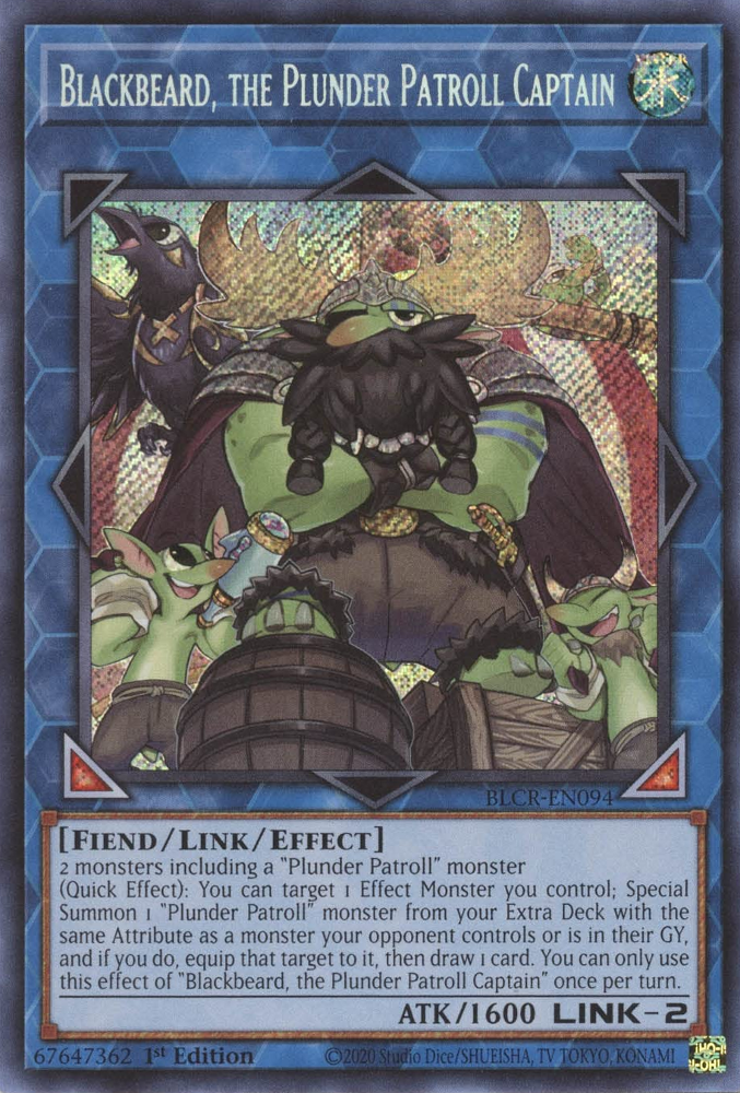 Barbenoire, Capitaine Patrouillepillage [BLCR-FR094] Secret Rare