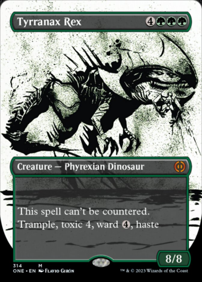 Tyrannax Rex (Ichor sans bordure) [Phyrexia : Tout sera un]