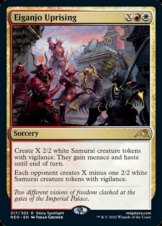 Soulèvement d'Eiganjo (Promo Pack) [Kamigawa: Dynastie Néon Promos]