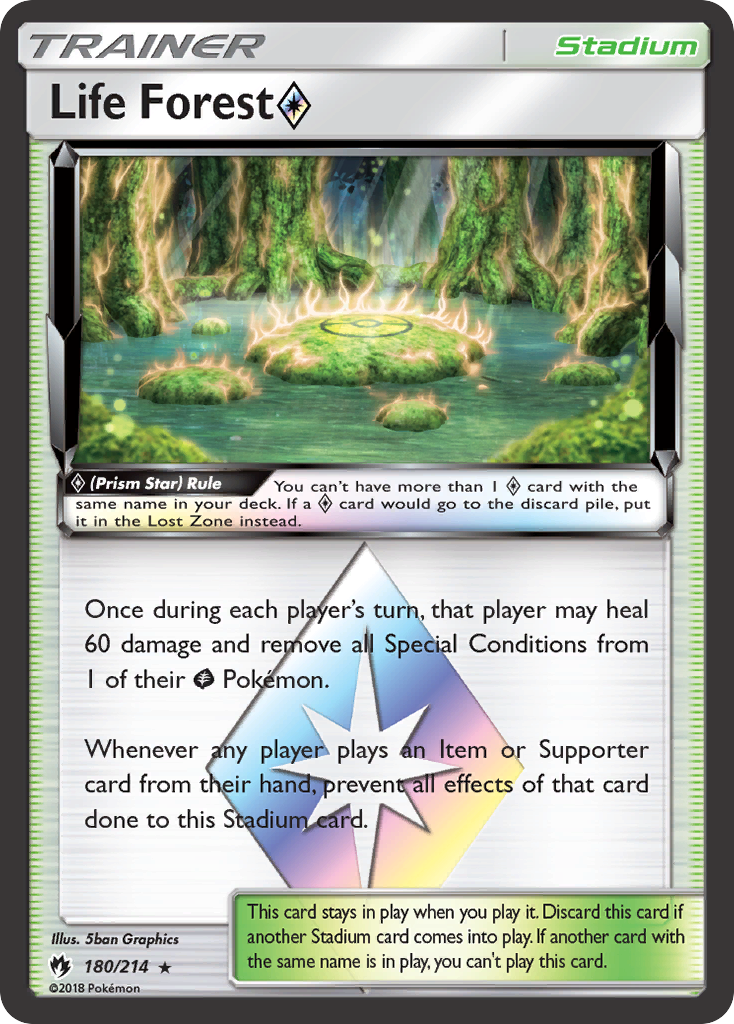 Bosque Vital (180/214) (Prism Star) [Sol y Luna: Truenos Perdidos]