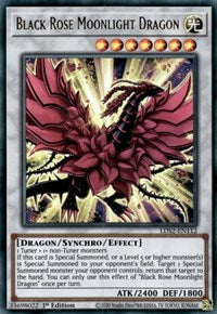 Dragón de Luz de Luna Rosa Negra [LDS2-ES112] Ultra Rara