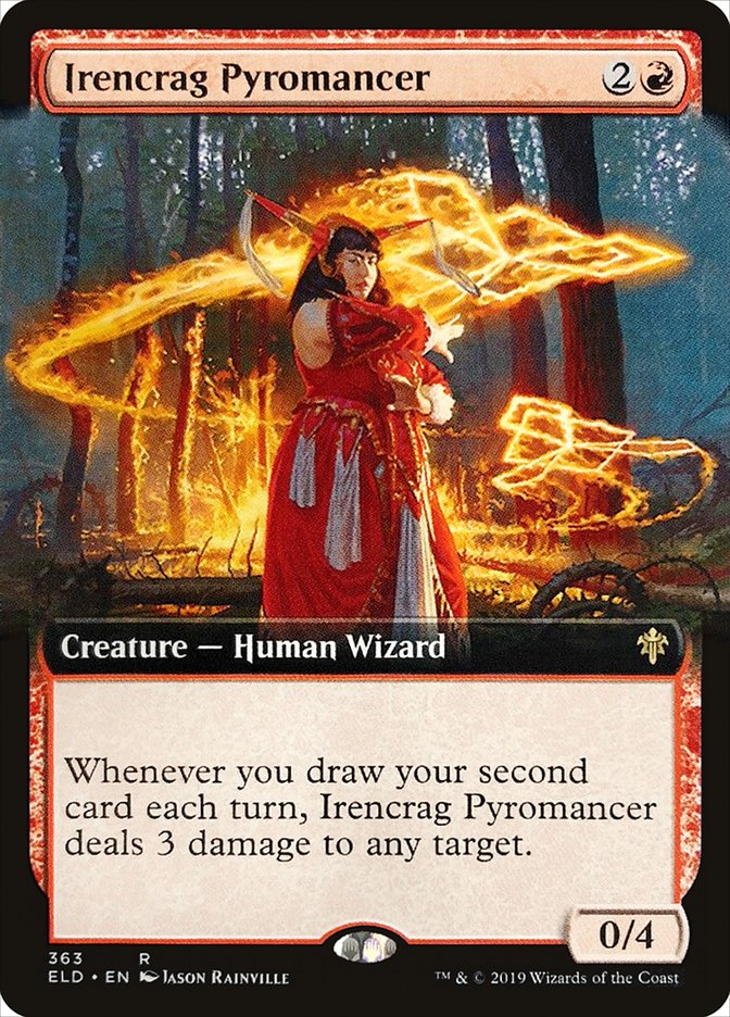 Pyromancienne d'Irencrag (Version étendue) [Le trône d'Eldraine]