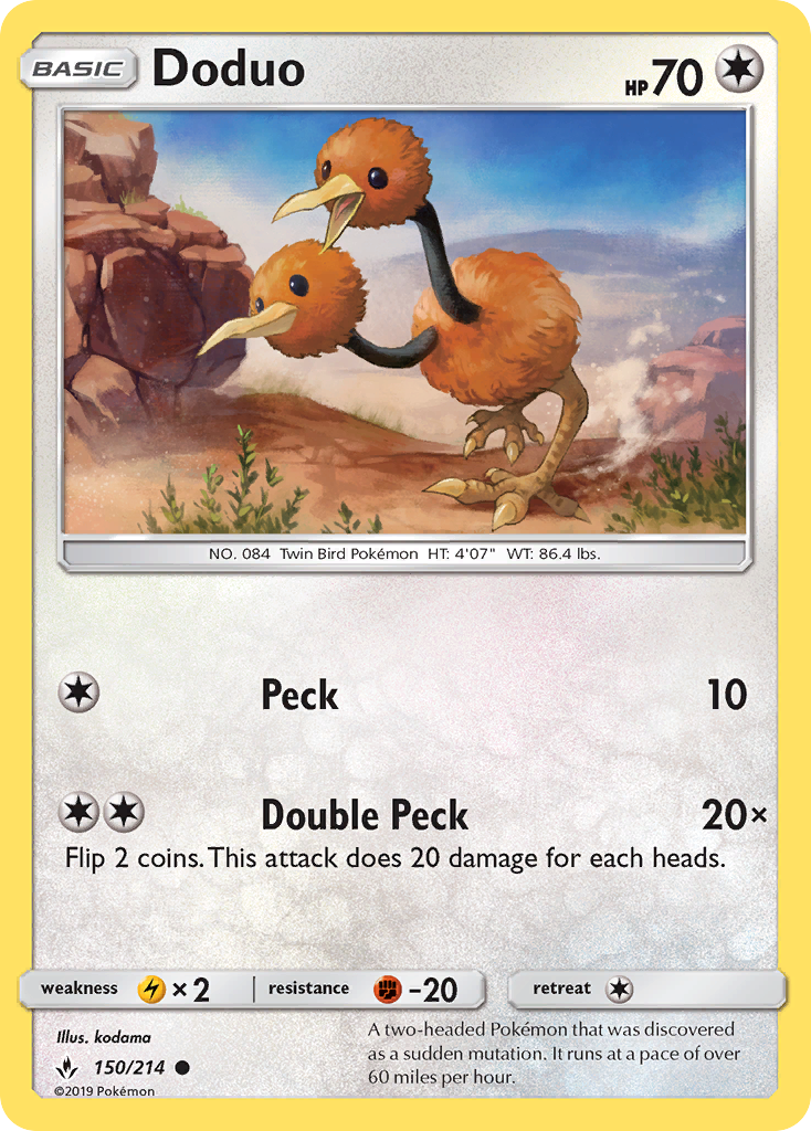 Doduo (150/214) [Sol y Luna: Lazos Indestructibles]
