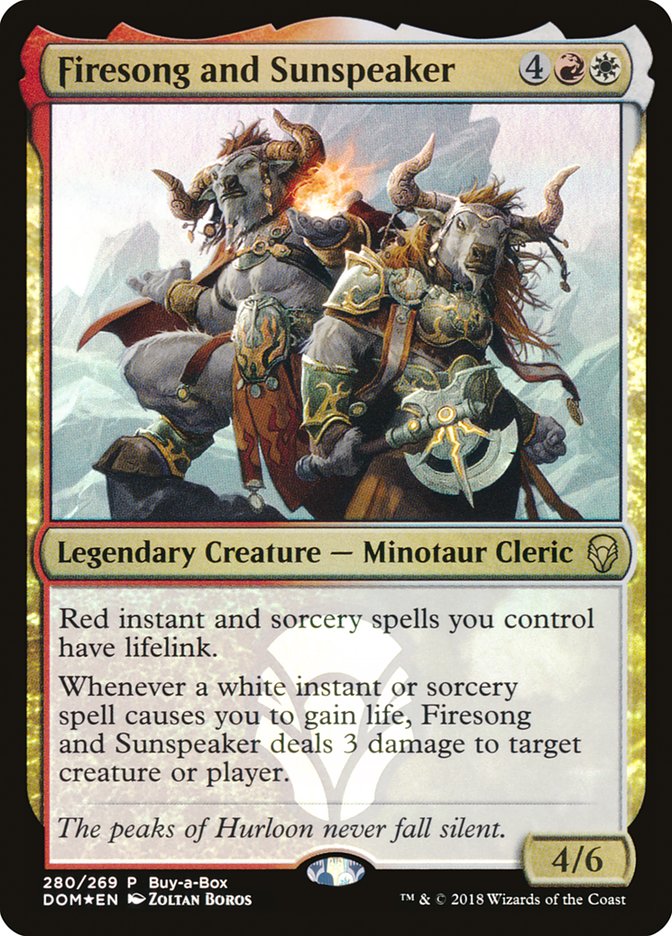 Canto de fuego y Orador solar (Compra una caja) [Dominaria]