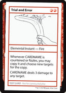 Trial and Error (Édition 2021) [Cartes de test de Mystery Booster]