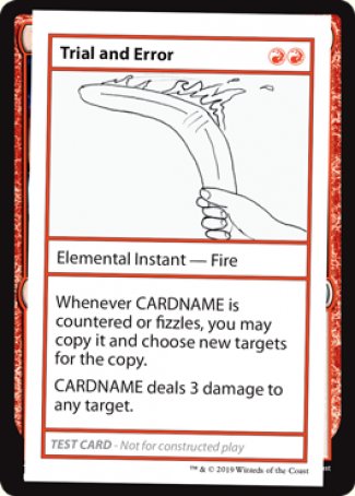 Trial and Error (Édition 2021) [Cartes de test de Mystery Booster]