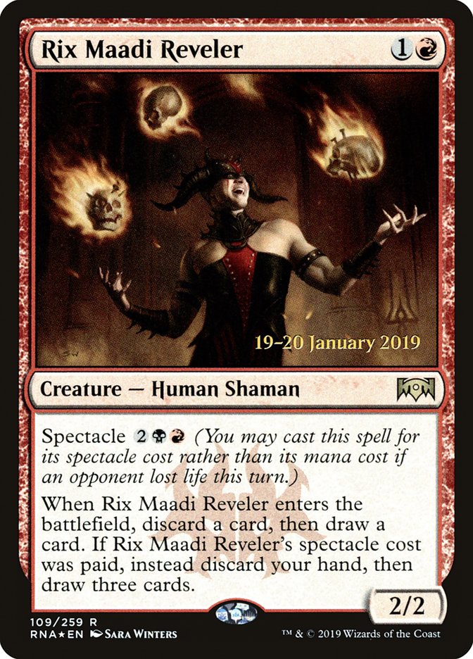 Fêtard de Rix Maadi [Avant-premières de l'Allégeance de Ravnica]