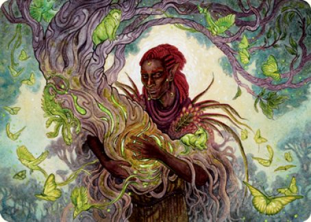 Carte artistique de druide du cercle des rêves [Donjons & Dragons : Aventures dans les Royaumes Oubliés - Série d'illustrations]