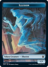 Ilusión // Planta Ficha de doble cara [Fichas de Zendikar Rising]