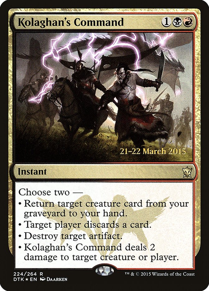Commandement de Kolaghan [Prerelease Promos Les Dragons de Tarkir]
