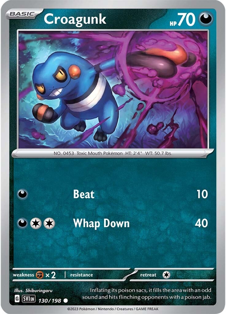 Croagunk (130/198) [Escarlata y Púrpura: Set Básico]